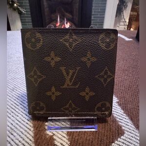 Louis Vuitton Brown and Tan Monogram Bifold Wallet